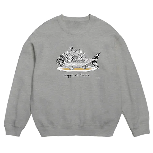 お魚スープ　スウェット Crew Neck Sweatshirt