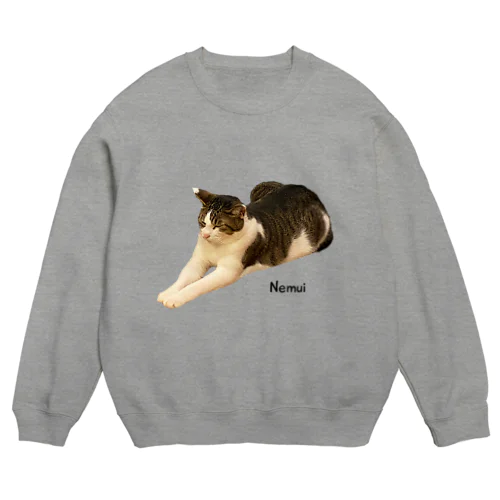 おててのびーーモナくん Crew Neck Sweatshirt