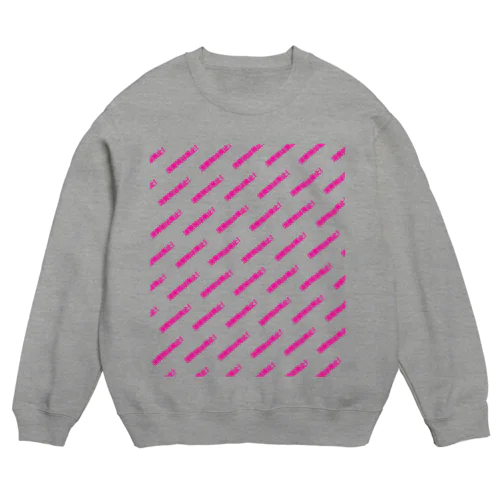 消費税は廃止！【文字PINK】 Crew Neck Sweatshirt