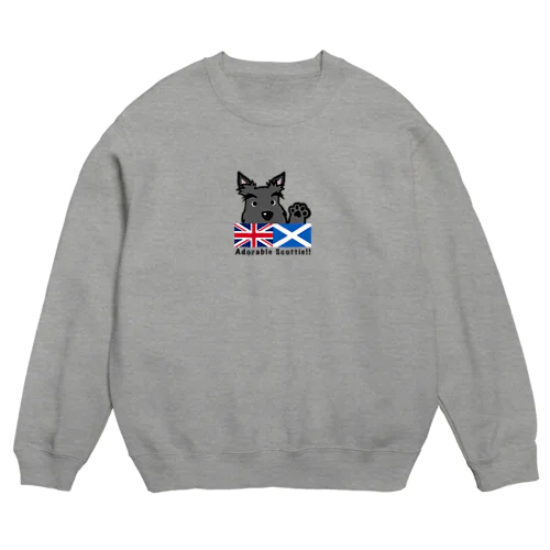 くろいぬリア【Flag】 Crew Neck Sweatshirt