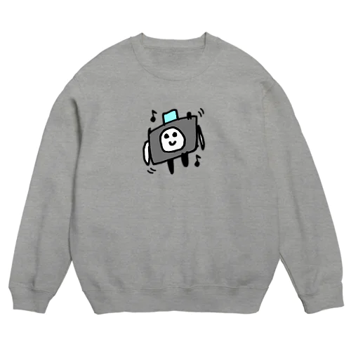 左利きカメラくん Crew Neck Sweatshirt