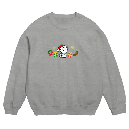 しろいぬルッチー【X’mas限定】 Crew Neck Sweatshirt