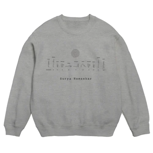 太陽礼拝(ナチュラルカラー) Crew Neck Sweatshirt