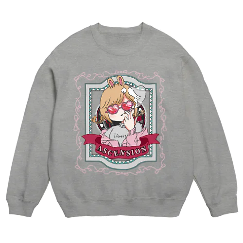 うさみみガール　シガレット Crew Neck Sweatshirt