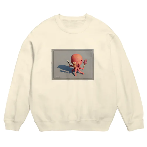 タコさん Crew Neck Sweatshirt