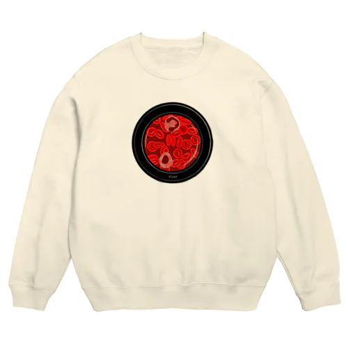 血液 パターン1 Crew Neck Sweatshirt