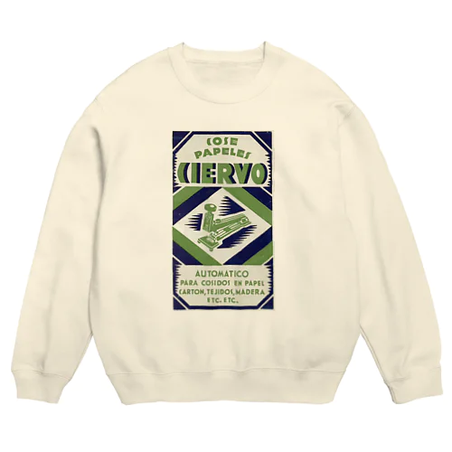 スペイン・バルセロナ 1930年 ホチキス Crew Neck Sweatshirt