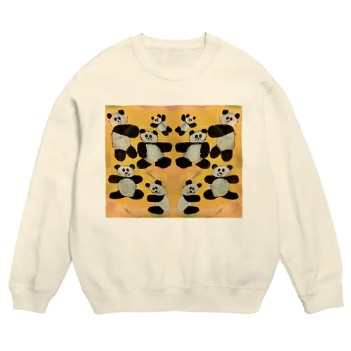 パンダパンダパンダ Crew Neck Sweatshirt