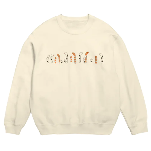 チンアナゴずらり Crew Neck Sweatshirt