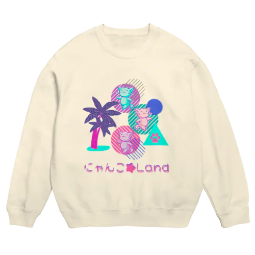 にゃんこ★Land Crew Neck Sweatshirt