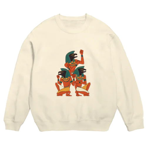 古代エジプトの鮭たち Crew Neck Sweatshirt