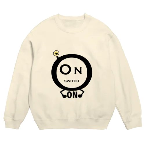 スイッチON（淡色用） Crew Neck Sweatshirt