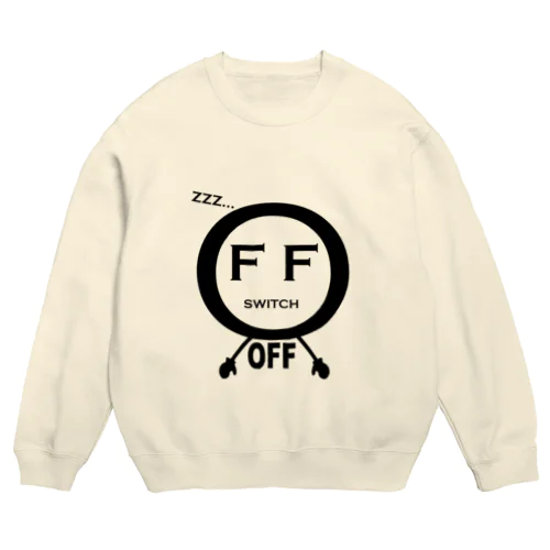 スイッチOFF(淡色用） Crew Neck Sweatshirt