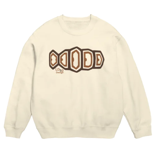 ヒョウモンリクガメ-カメ Crew Neck Sweatshirt