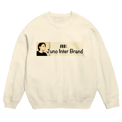 JNBブランドロングロゴアイテム Crew Neck Sweatshirt