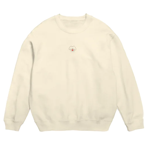 ハートプードルくん Crew Neck Sweatshirt