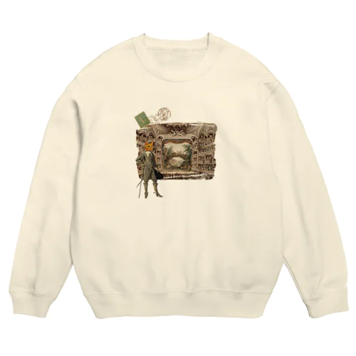 『うちのコ・シリーズ「三銃士⚔だるたにゃん」』 Crew Neck Sweatshirt