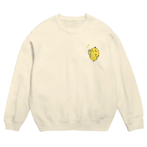 レモンちゃん！右手スプラッシュ Crew Neck Sweatshirt