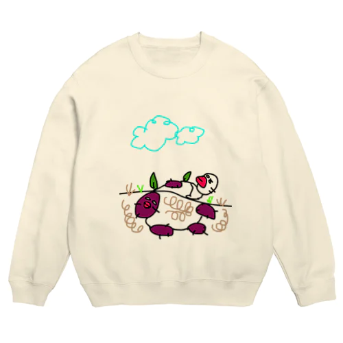 くちびるのひと　芋掘り Crew Neck Sweatshirt