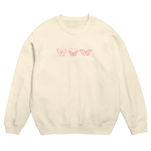 𝒃𝒖𝒕𝒕𝒆𝒓𝒇𝒍𝒚 𝑝𝑖𝑛𝑘 Crew Neck Sweatshirt