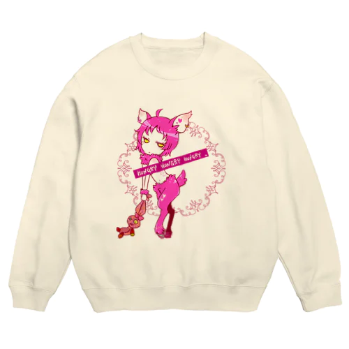 シカの嬢 Crew Neck Sweatshirt