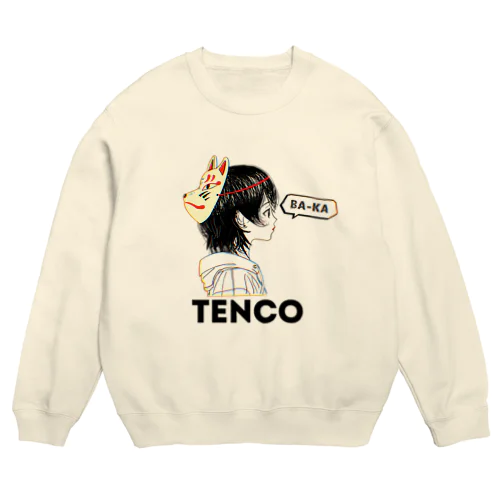 TENCOちゃん（黒ロゴ） Crew Neck Sweatshirt