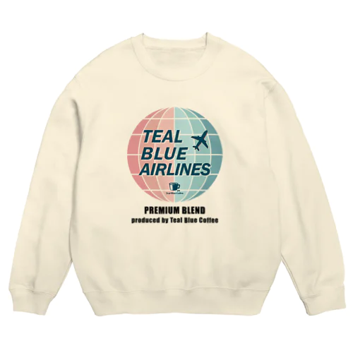 TEAL BLUE AIRLINES Crew Neck Sweatshirt