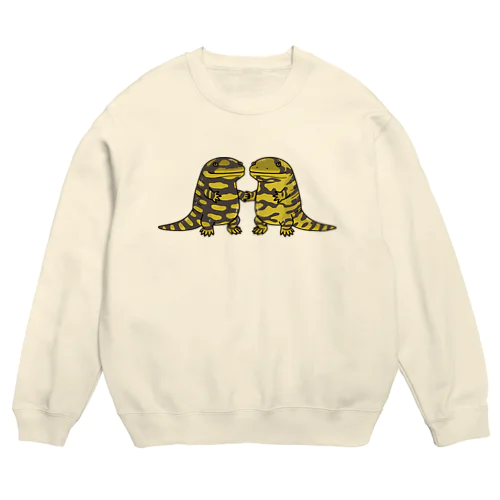 手繋ぎタイガーサラマンダー Crew Neck Sweatshirt