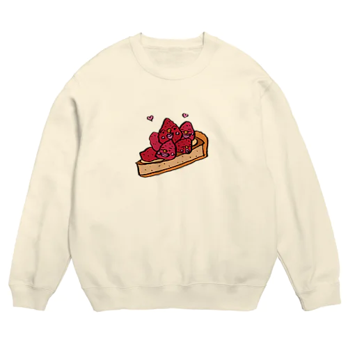 いちごタルト Crew Neck Sweatshirt