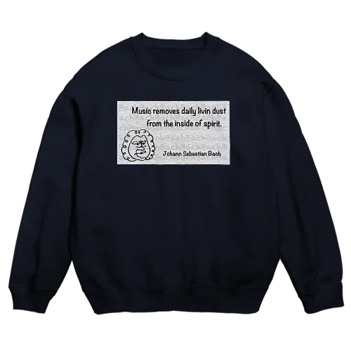 ひとふでバッハ先生 Crew Neck Sweatshirt