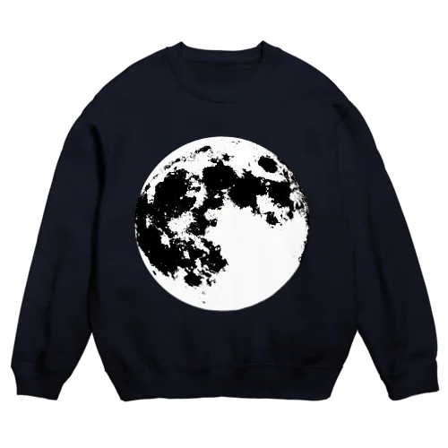 モノクロの月 Crew Neck Sweatshirt