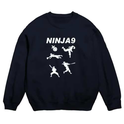 忍者ナイン  Crew Neck Sweatshirt