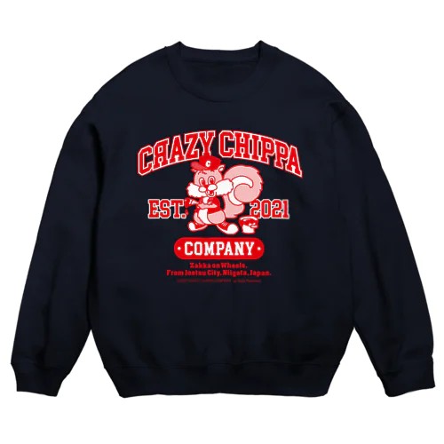 クレイジーチッパカンパニー カレッジ Crew Neck Sweatshirt