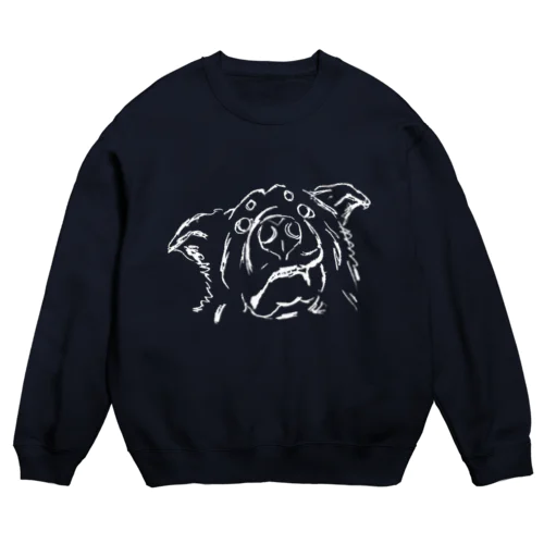 不満なラム犬(濃い色用) Crew Neck Sweatshirt