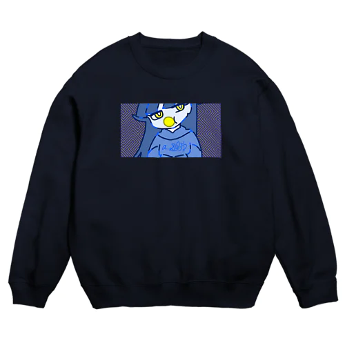 パーカーくろじぃ(アップ) Crew Neck Sweatshirt