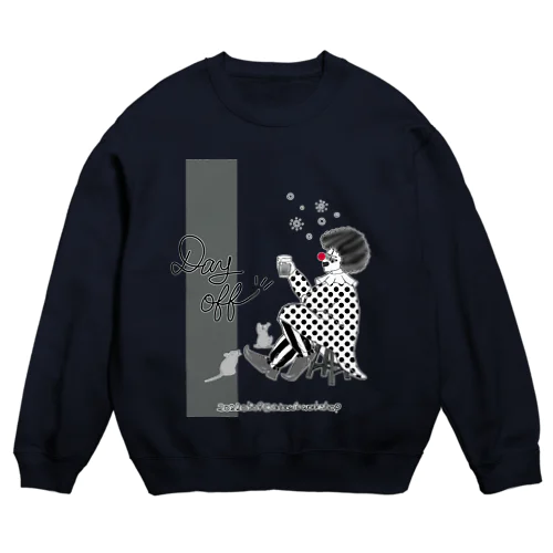 Day off(ピエロくんの休日) Crew Neck Sweatshirt