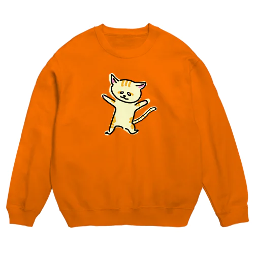 踊るスナネコ Crew Neck Sweatshirt