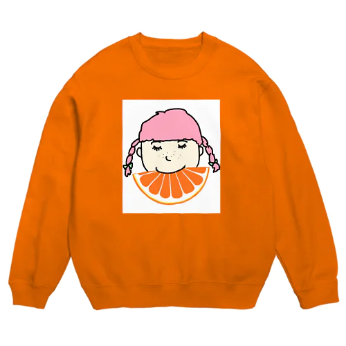 オレンジガール Crew Neck Sweatshirt