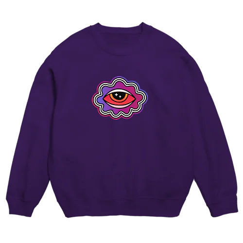 Psychedelic Eye （サイケデリックアイ）LSD アシッド ホフマン 幻覚 Crew Neck Sweatshirt