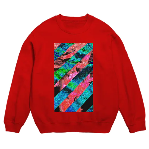 サイケ風 Crew Neck Sweatshirt