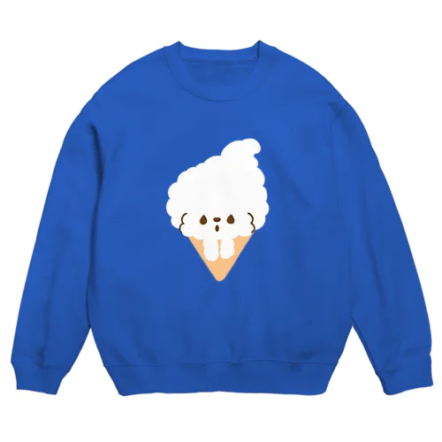 ビションフリーゼ　フワモコちゃん Crew Neck Sweatshirt