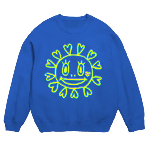 笑いっぱなしの太陽 Crew Neck Sweatshirt