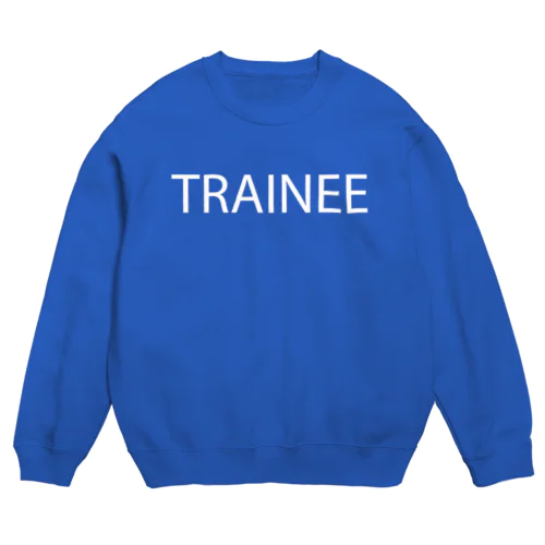 TRAINEE letter WT Crew Neck Sweatshirt