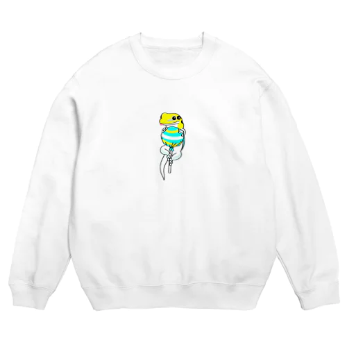 ロリポップモチーフ(クレンメリーヒルヤモリ) Crew Neck Sweatshirt