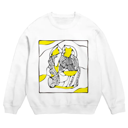 【audace × フクハラアキコ】laperirostum柄 Crew Neck Sweatshirt