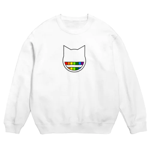 七色の歯 Crew Neck Sweatshirt