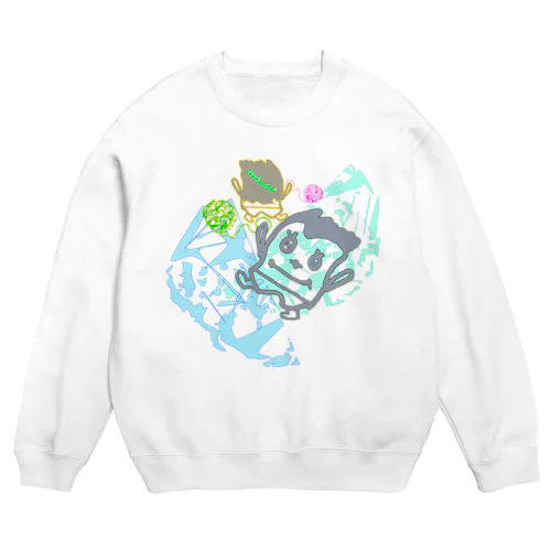 地球を毛玉に Crew Neck Sweatshirt