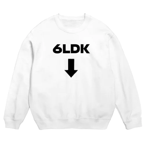 腹筋6LDK Crew Neck Sweatshirt