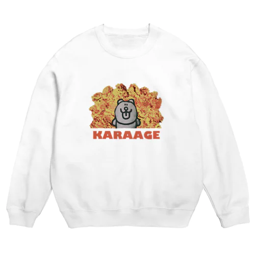 爆発かと思ったら唐揚 Crew Neck Sweatshirt