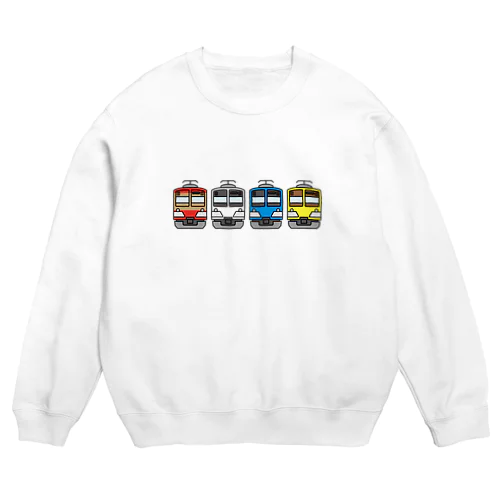 西武線101系兄弟 Crew Neck Sweatshirt